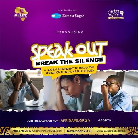 Speak Out, Break the Silence mental-health campaign artwork.